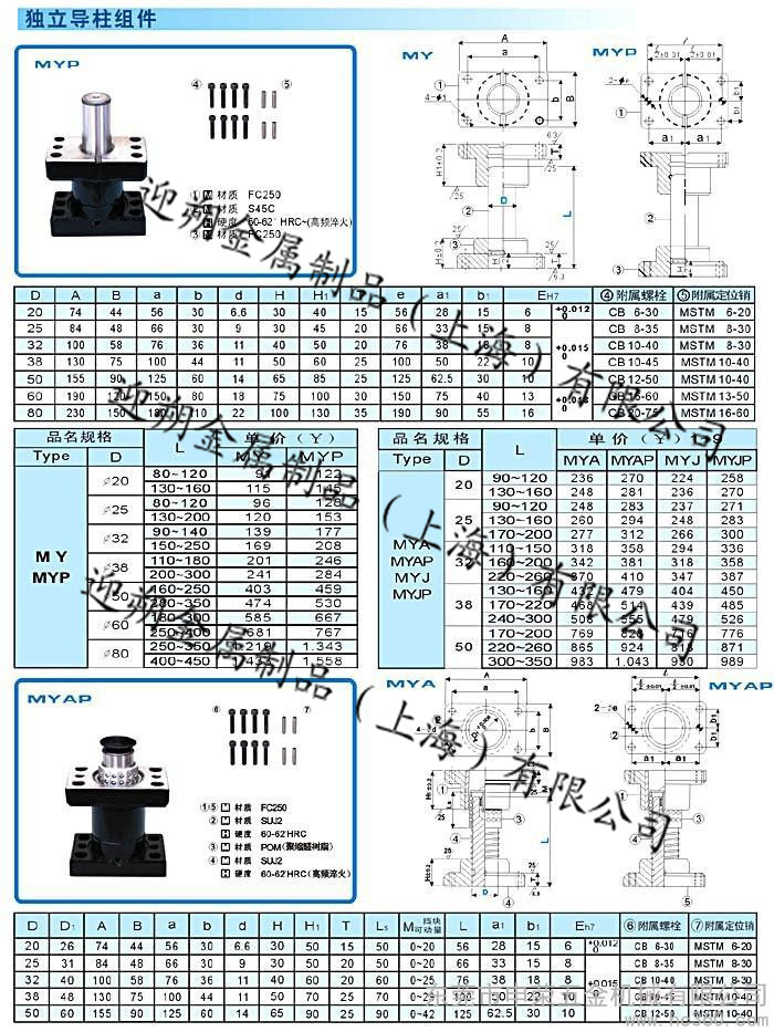 导柱和导套的配合公差